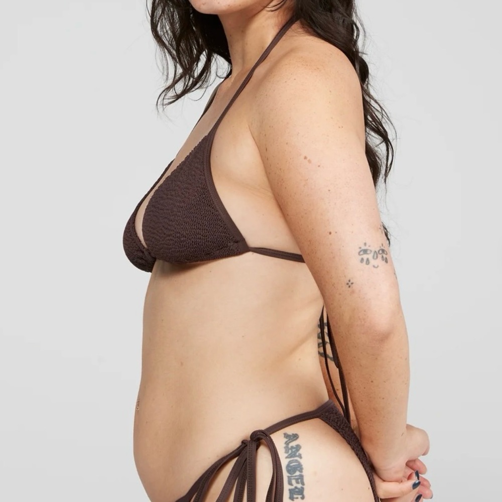 Youswim Zera Side Tie Bikini in Espresso Stretch I - Picture 2 of 4